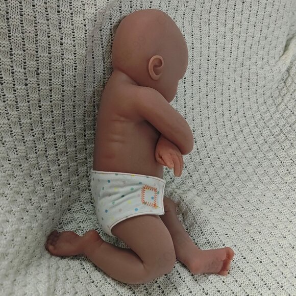 45cm Full Body Platinum Silicone Reborn Baby Dolls Open Eyes Newborn Girl Doll - Picture 16 of 16